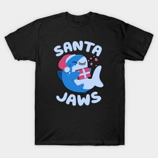 Santa Jaws Xmas Shark by Tobe Fonseca T-Shirt